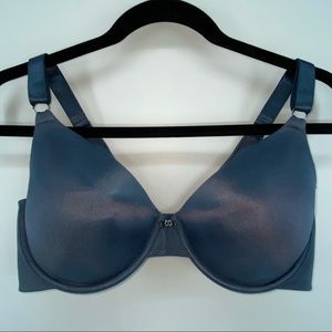 Vanity Fair Padded Underwire T Shirt Bra in Steel Gray sz 38D